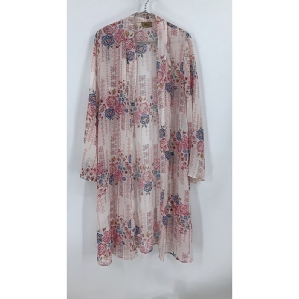 Jorja Floral print open front Kimono